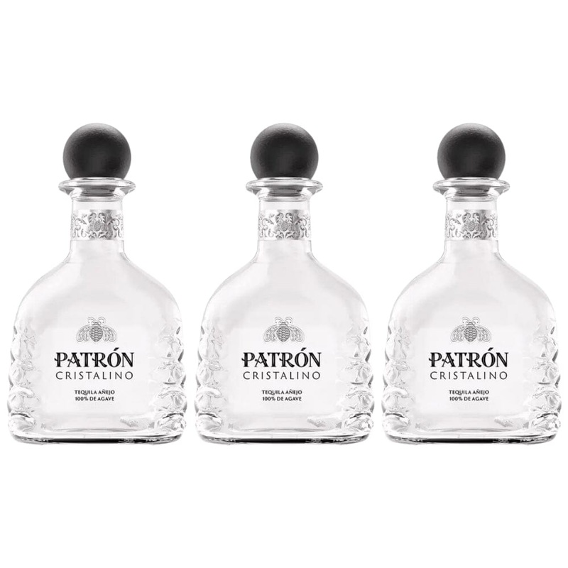 Patrn Cristalino Anejo Tequila 3pk