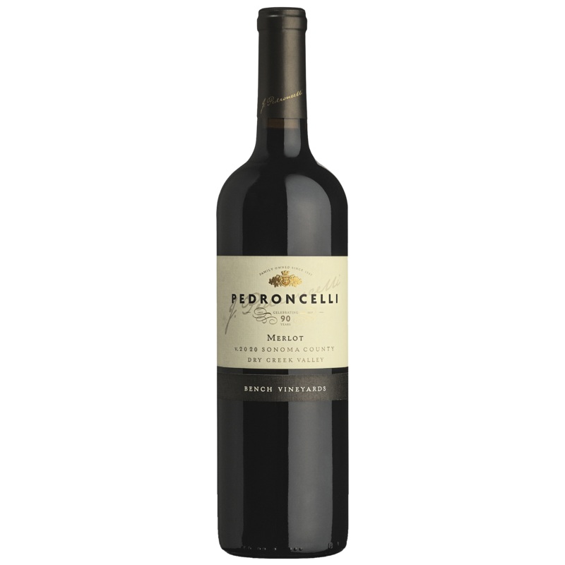 Pedroncelli Merlot Bench Vineyards 20 750ML 750ml Bottle