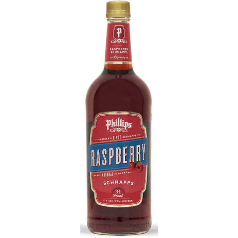 PHILLIPS RASPBERRY SCHNAPPS 750 ML