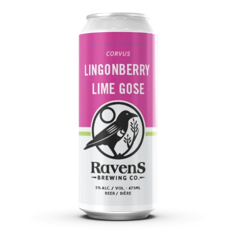 RAVENS CORVUS LINGONBERRY LIME GOSE 473ML 4PK CAN @ Red Deer [1012345] 1892 ml