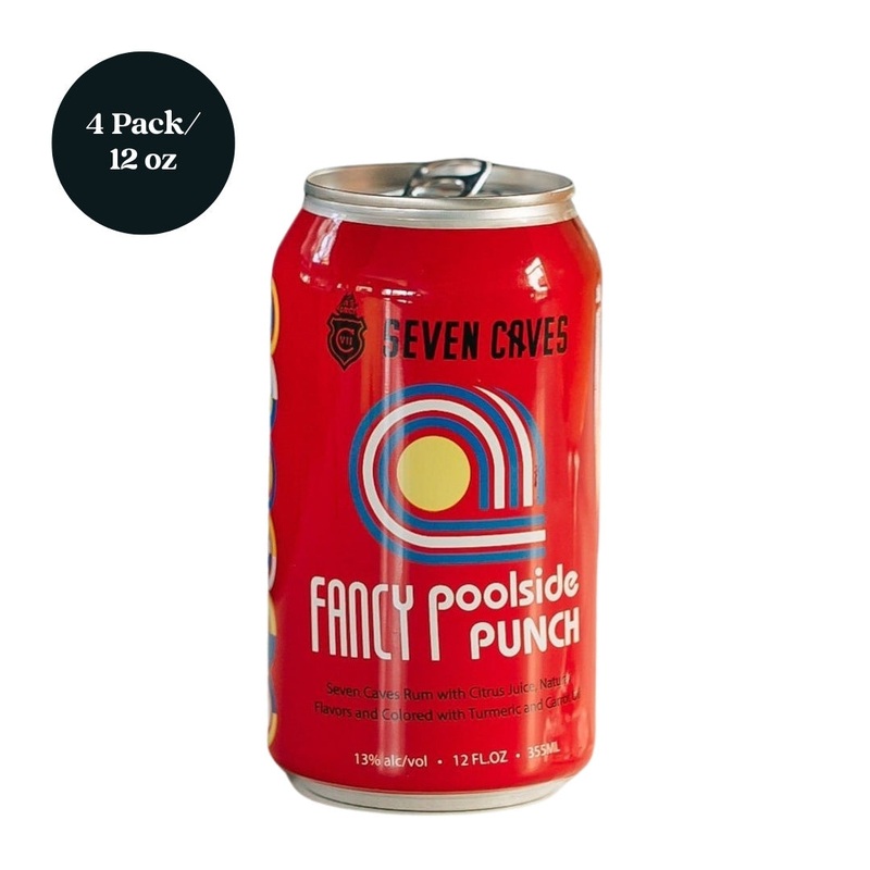 Seven Caves Fancy Poolside Punch RTD Cocktail 4pk 12 fl oz