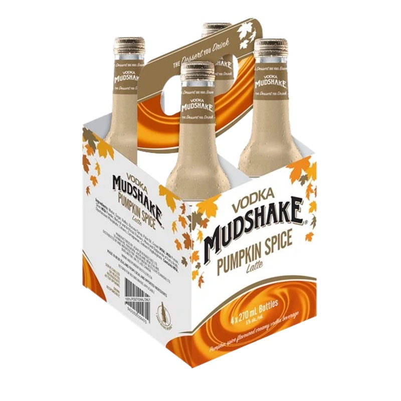 VODKA MUDSHAKE PUMPKIN SPICE 270ML 4PK BT @ Deerfoot City [1027870] 1080 ml