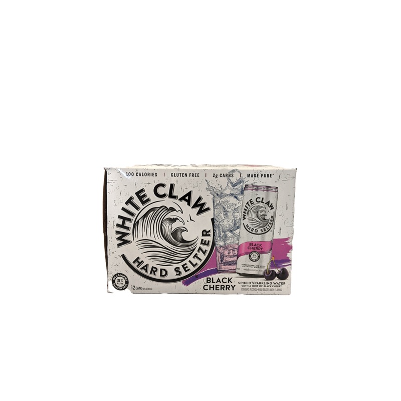 White Claw Black Cherry Hard Seltzer 12 Pack Cans