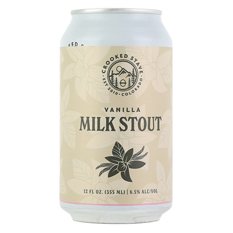 Crooked Stave Vanilla Milk Stout 12OZ SINGLE CAN