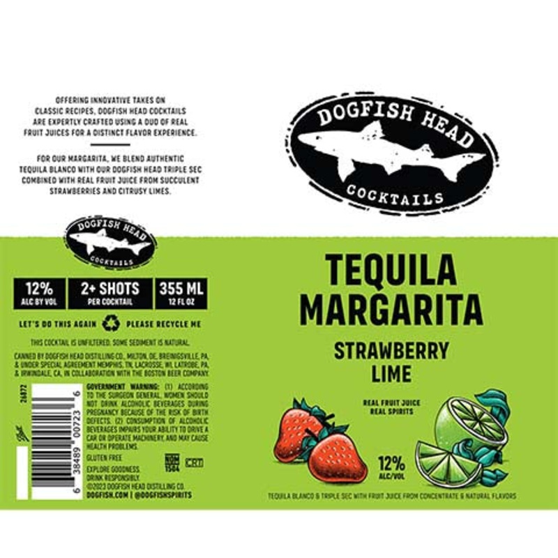 Dogfish Head Tequila Margarita Strawberry Lime 355ML CAN