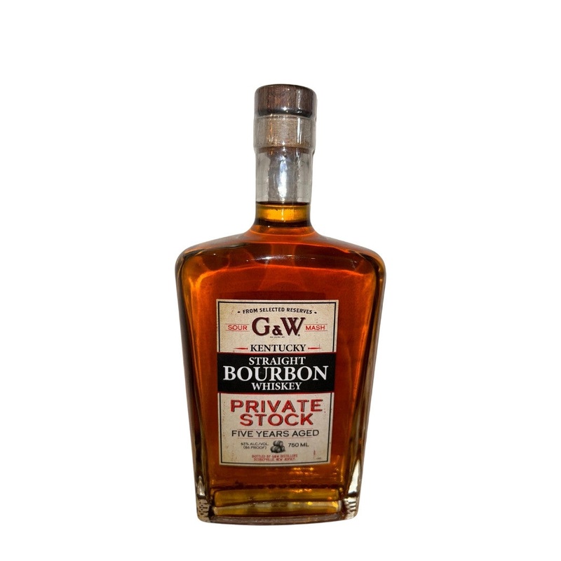 G&W Private Stock Bourbon Whiskey 5yrs 750mL