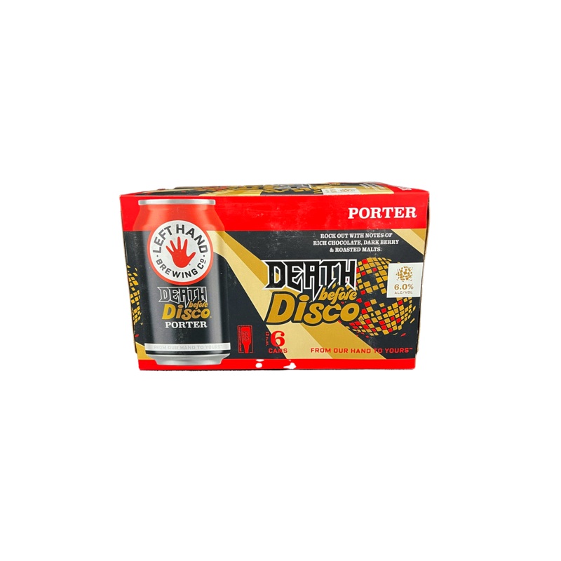 Left Hand Death Before Disco Porter 6 Pack Cans