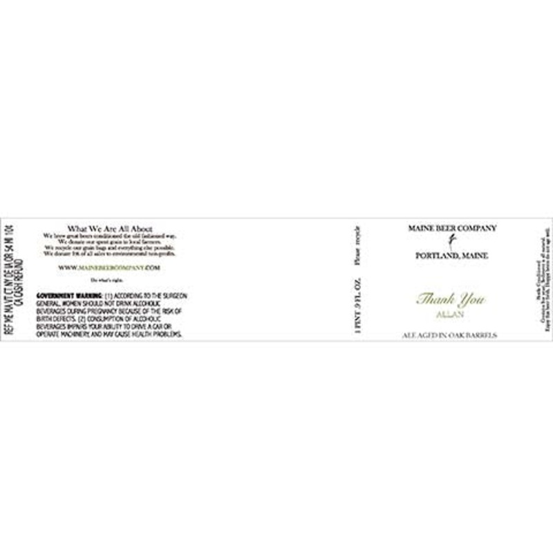 Maine Thank You Allan Ale 500ML BTL