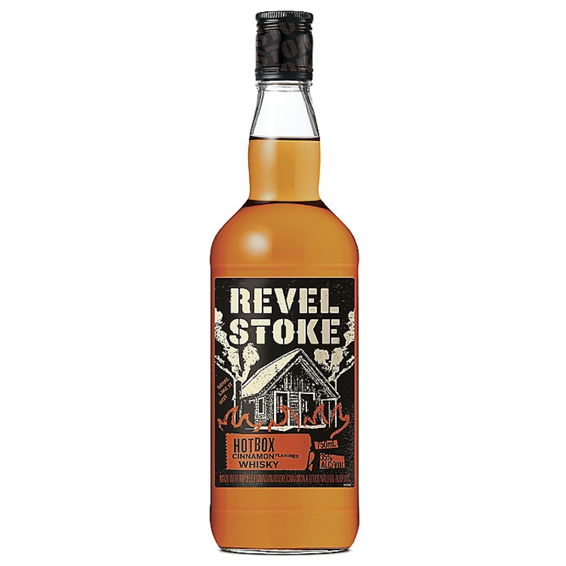 REVEL STOKE CINNAMON FLAVORED WHISKY HOT BOX 70 750ML 750ML
