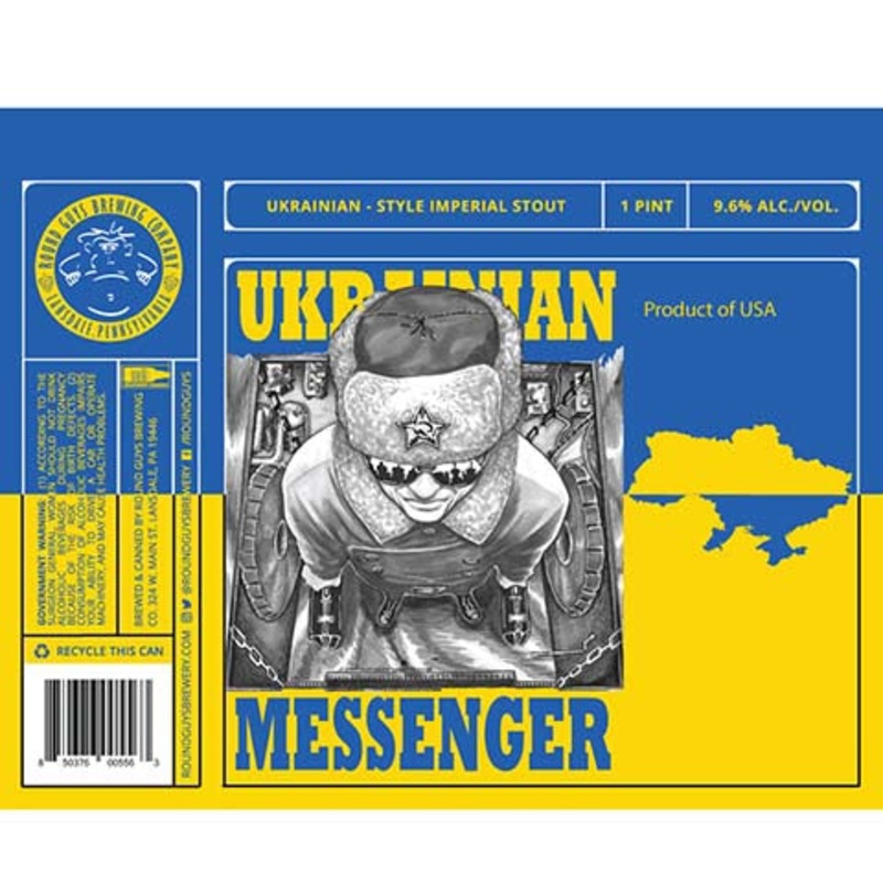 Round Guys Ukranian Messenger Imperial Stout 16OZ SINGLE CAN
