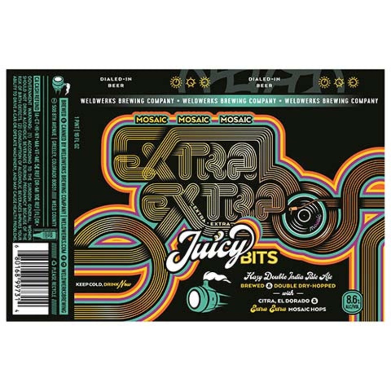 Weldwerks Mosaic Extra Extra Juicy Bits Hazy DIPA 16OZ SINGLE CAN