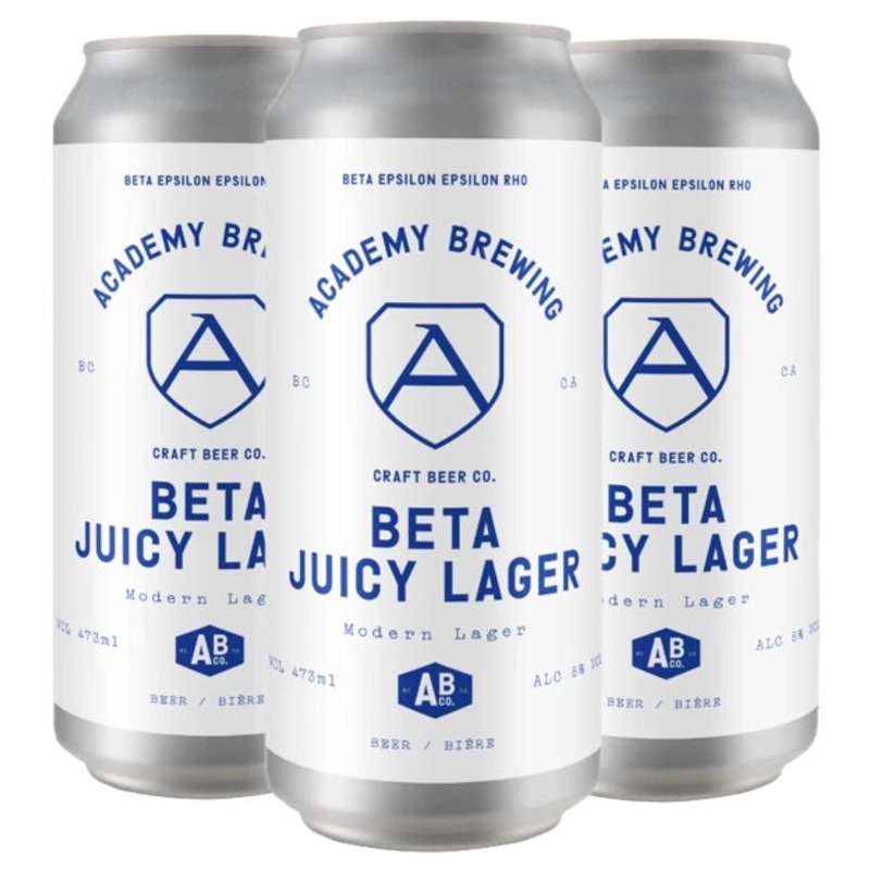 ACADEMY BETA JUICY LAGER 473ML 4PK CAN @ Kelowna [1047357] 1892 ml