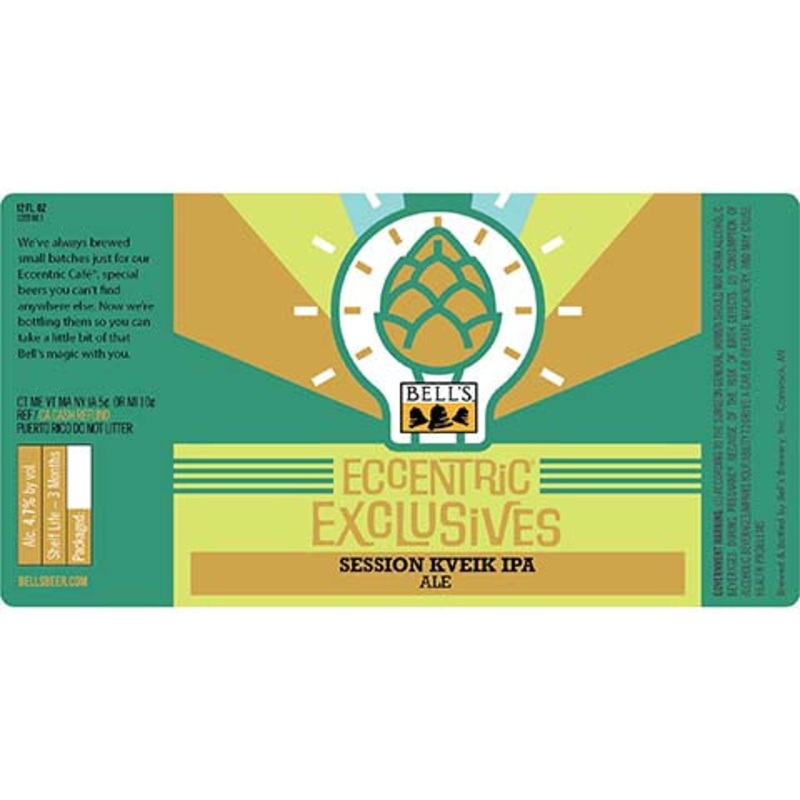 Bell’s Eccentric Exclusives Session Kveik IPA 12OZ SINGLE BTL