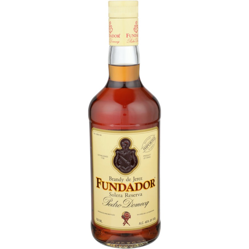 FUNDADOR BRANDY DE JEREZ SOLERA RESERVA SHERRY CASK 80 750ML 750ML