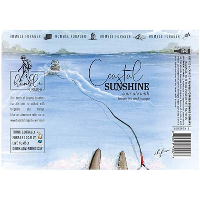 Humble Forager Coastal Sunshine V6: Tangerine, Mango 16OZ SINGLE CAN