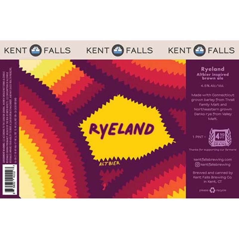 Kent Falls Ryeland Altbier Brown Ale 16OZ SINGLE CAN
