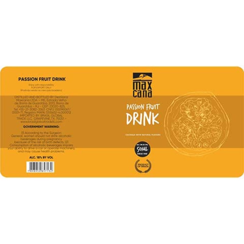 Maxcana Passion Fruit Drink 50ML BTL