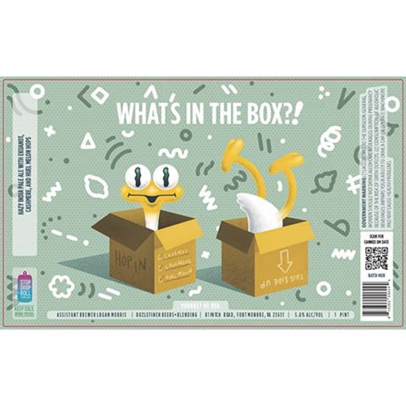 Oozlefinch What’s In The Box Hazy IPA 16OZ SINGLE CAN