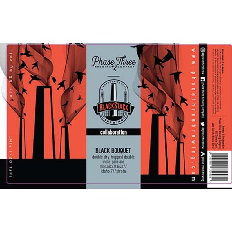 Phase Three Black Bouquet DDH DIPA 16OZ SINGLE CAN