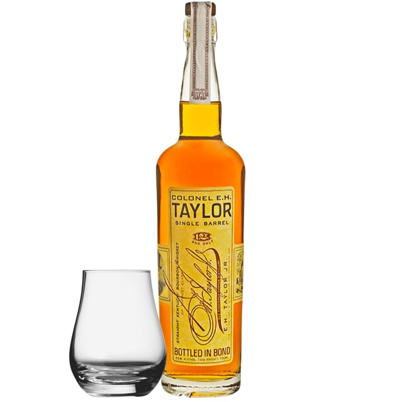 Colonel E.H. Taylor, Jr. Single Barrel Bourbon 750ml with Spey Dram Glass (LIMIT 1)