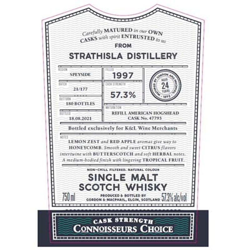 Gordon & Macphail Strathisla Distillery 1997 Single Malt Scotch Whisky 750ML BTL