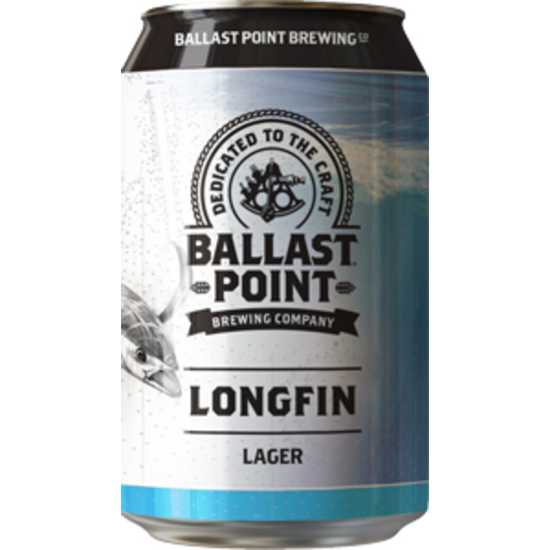 Ballast Point Longfin Lager 24 – 12oz Cans, 6 Pack