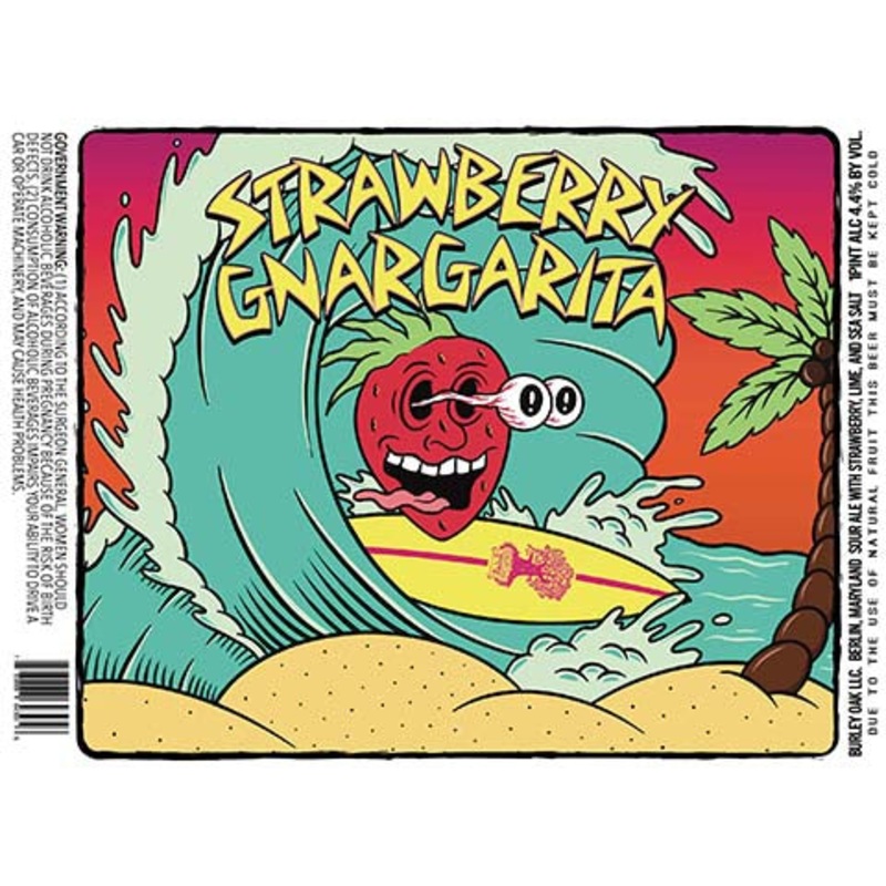 Burley Oak Strawberry Gnargarita Sour Ale 16OZ SINGLE CAN