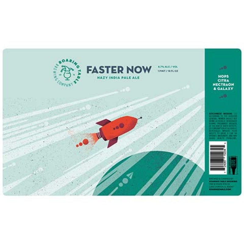 Roaring Table Faster Now Hazy IPA 16OZ SINGLE CAN