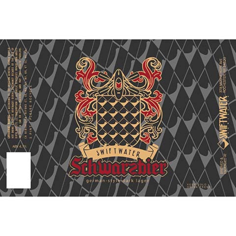 Swift Water Schwarzbier German-Style Dark Lager 16OZ SINGLE CAN