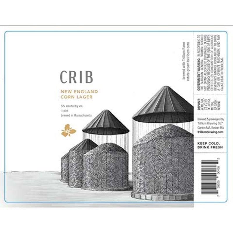 Trillium Crib New England Corn Lager 16OZ SINGLE CAN