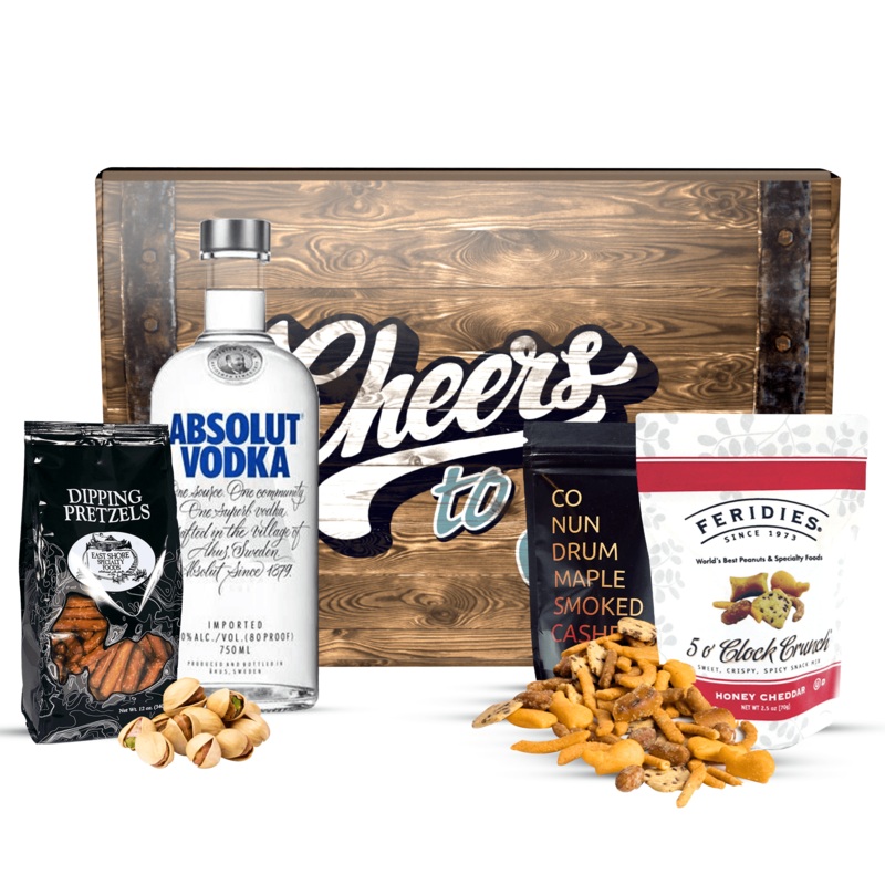 Absolut Vodka Gift Basket Cheers