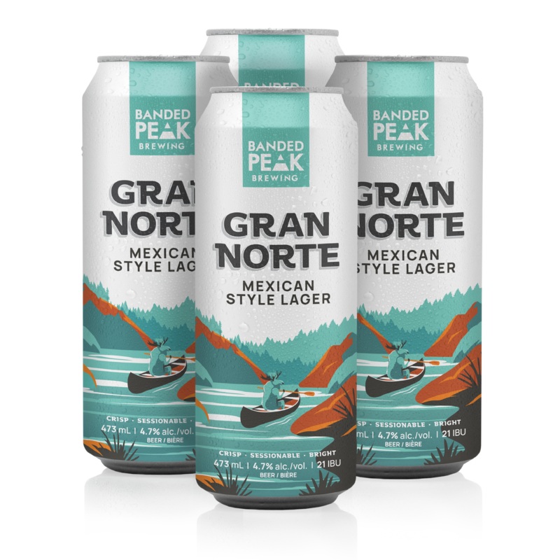 BANDED PEAK GRAN NORTE MEXICAN STYLE LAGER 473ML 4PK CAN @ Emerald Hills [1056188] 1892 ml