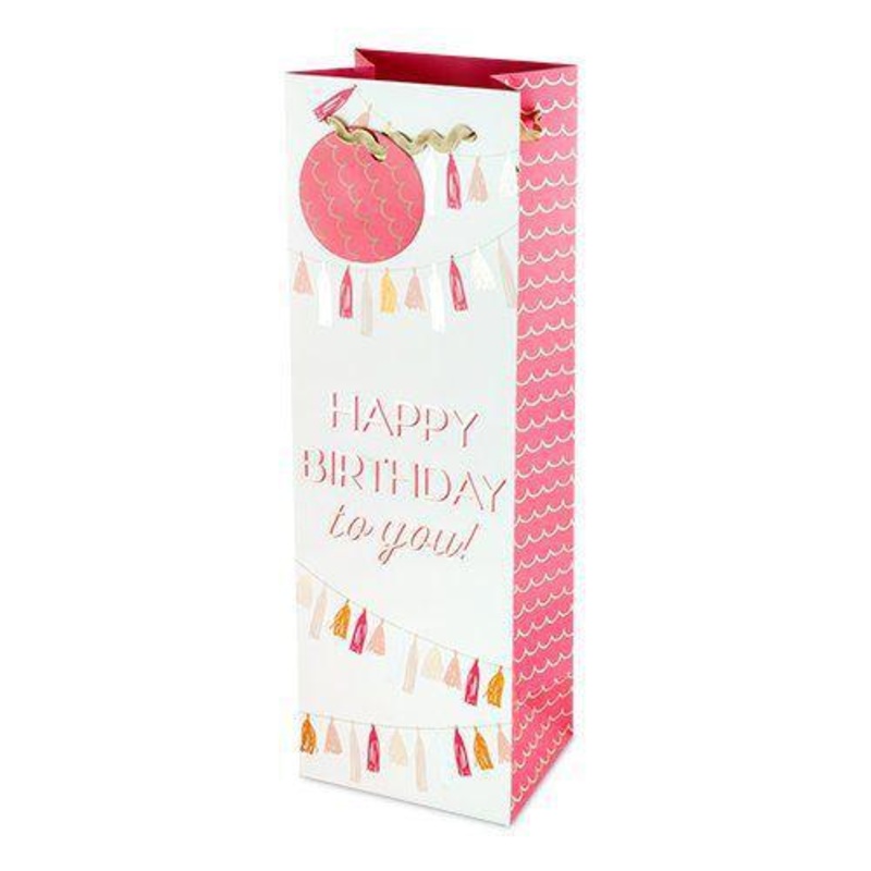 Misc Cakewalk Happy Birthday Wine Tassel Wine Bag 4795