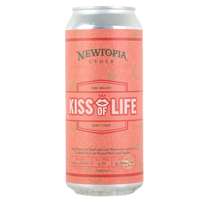 Newtopia Kiss Of Life Cider 16OZ SINGLE CAN