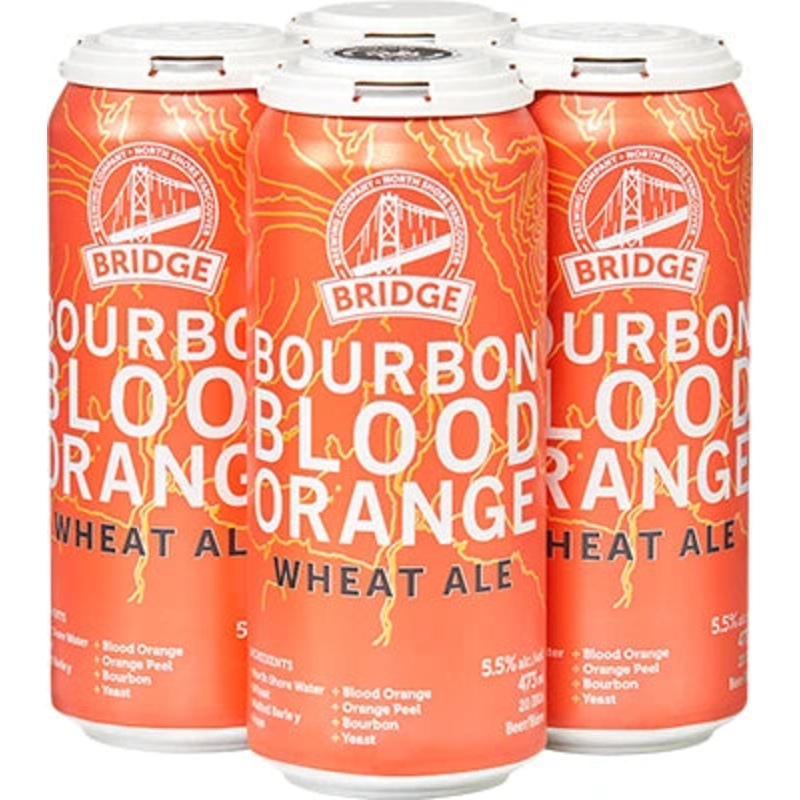 BRIDGE BOURBON BLOOD ORANGE WHEAT ALE 473ML 4PK CAN @ Signal Hill [1042932] 1892 ml