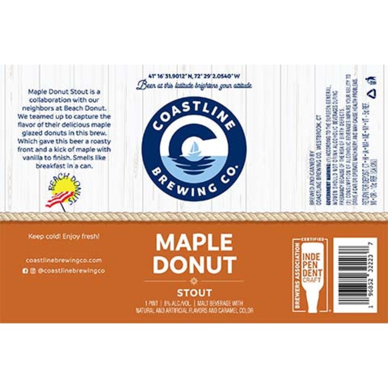 Coastline Maple Donut Stout 16OZ SINGLE CAN