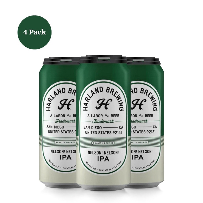 Harland Brewing A Labor of Beer Nelson Nelson IPA 4pk 16 fl oz