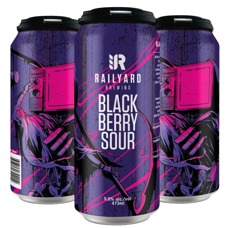 RAILYARD BLACKBERRY SOUR 473ML 4PK CAN @ Southgate [1034061] 1892 ml