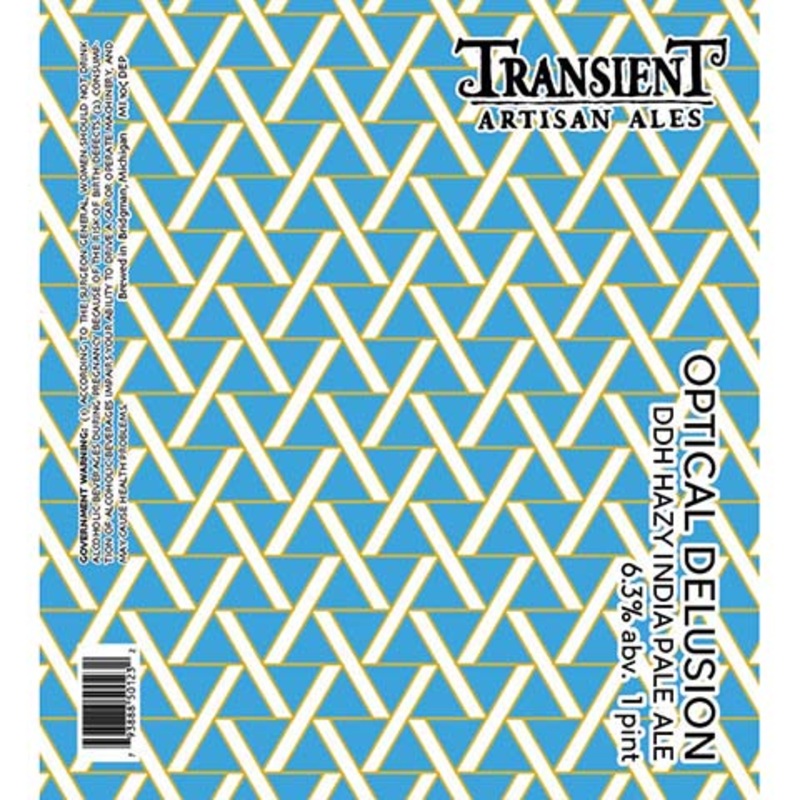 Transient Artisan Ales Optical Delusion Hazy IPA 16OZ SINGLE CAN