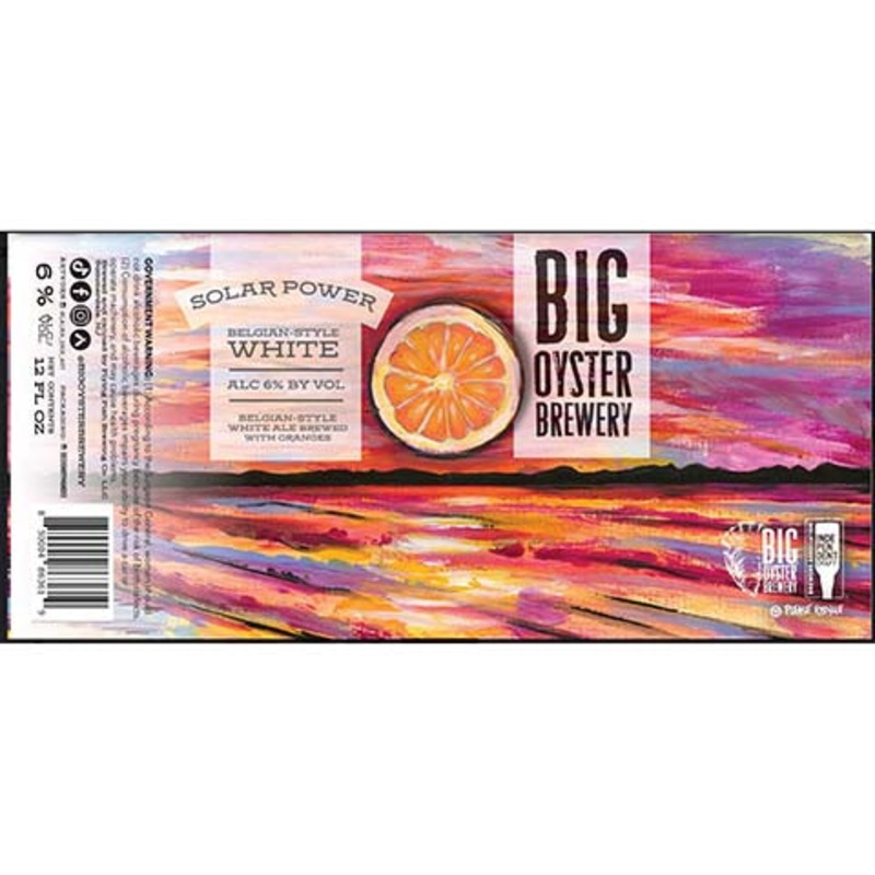 Big Oyster Solar Power White 12OZ SINGLE CAN