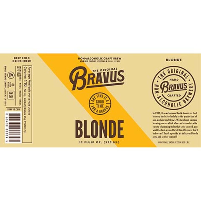 Bravus Blonde (Non-Alcoholic) 12OZ SINGLE CAN