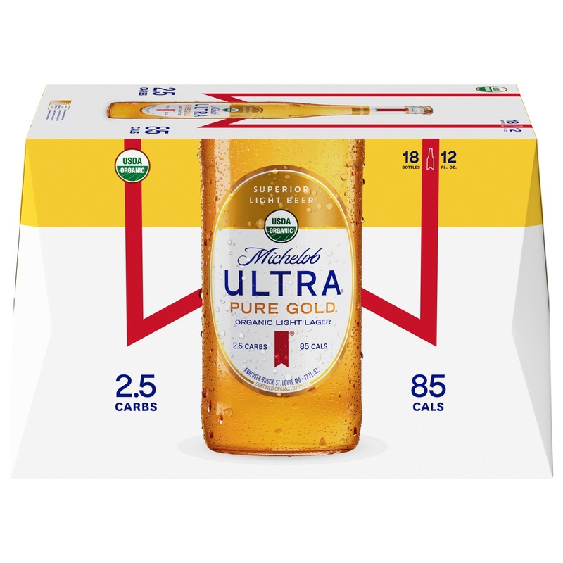 Michelob Ultra Pure Gold 18 Pack (12 oz Bottles)