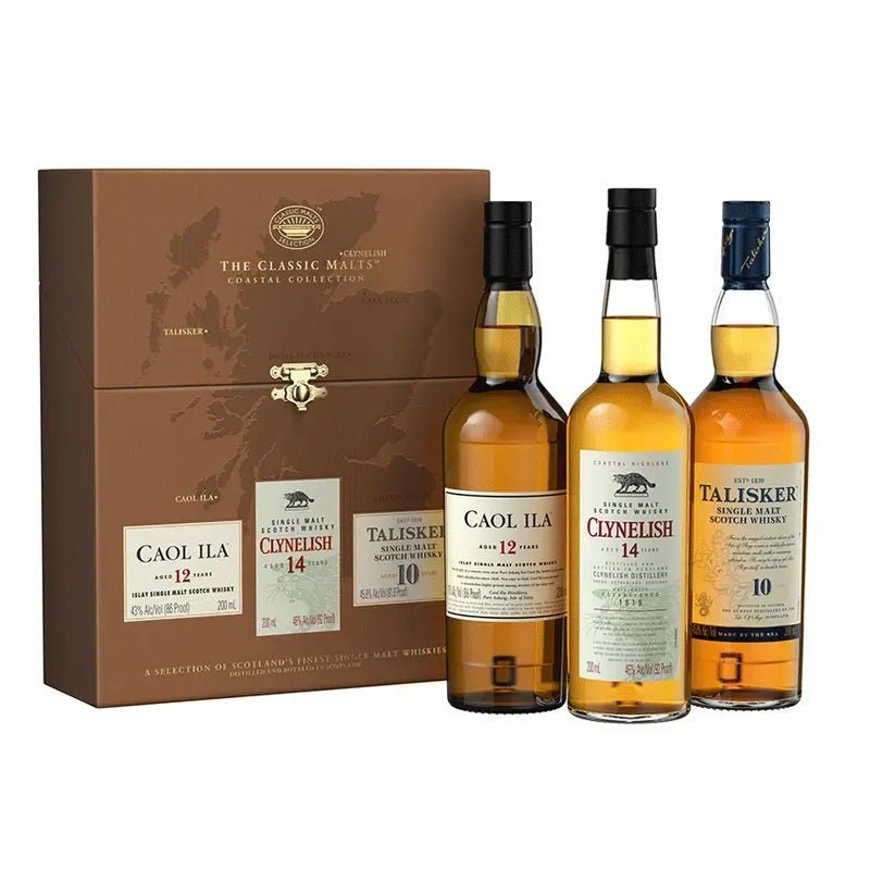 The Classic Malts Coastal Collection Caol Ila-Clynelish-Talisker Gift Set 3PK 200ML BTL