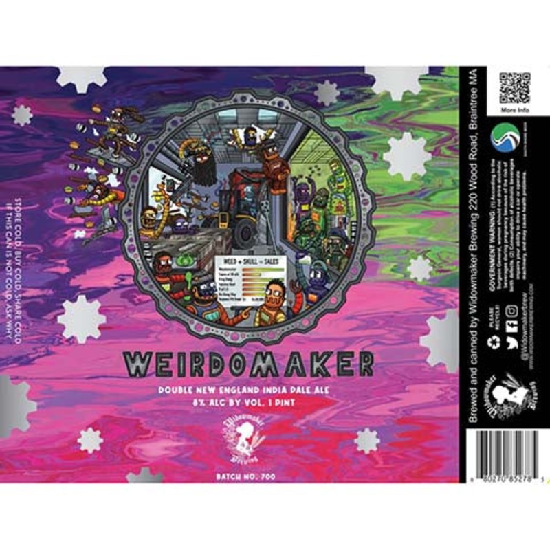 Widowmaker Weirdomaker Double New England IPA 16OZ SINGLE CAN