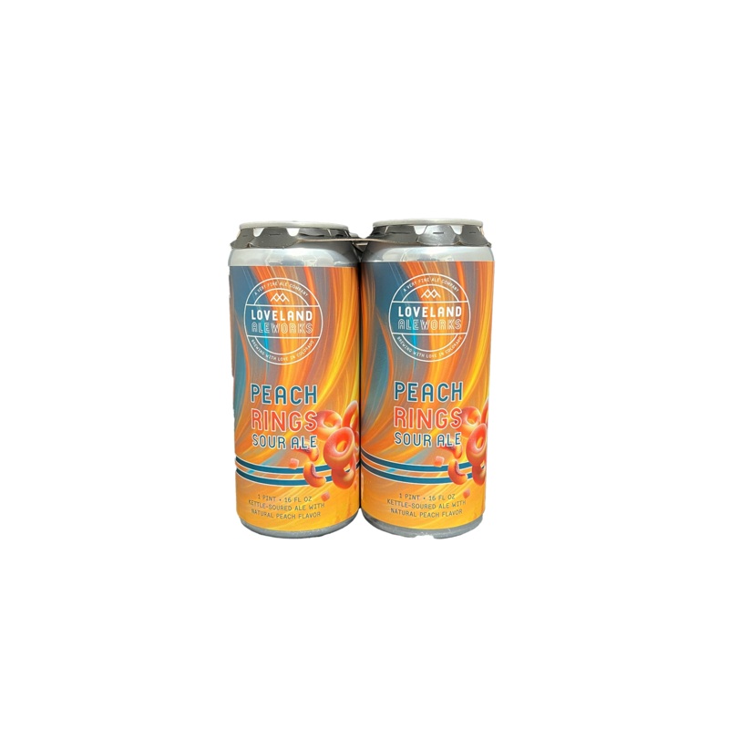 Loveland Aleworks Peach Rings Sour Ale 4 Pack Cans