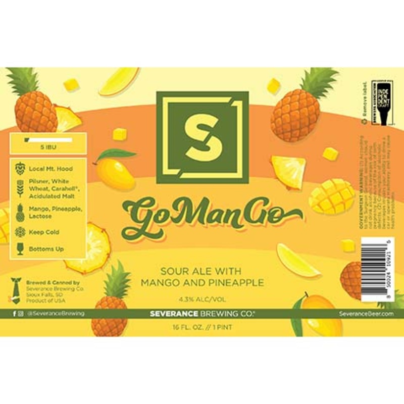 Severance Go Man Go Sour Ale 16OZ SINGLE CAN