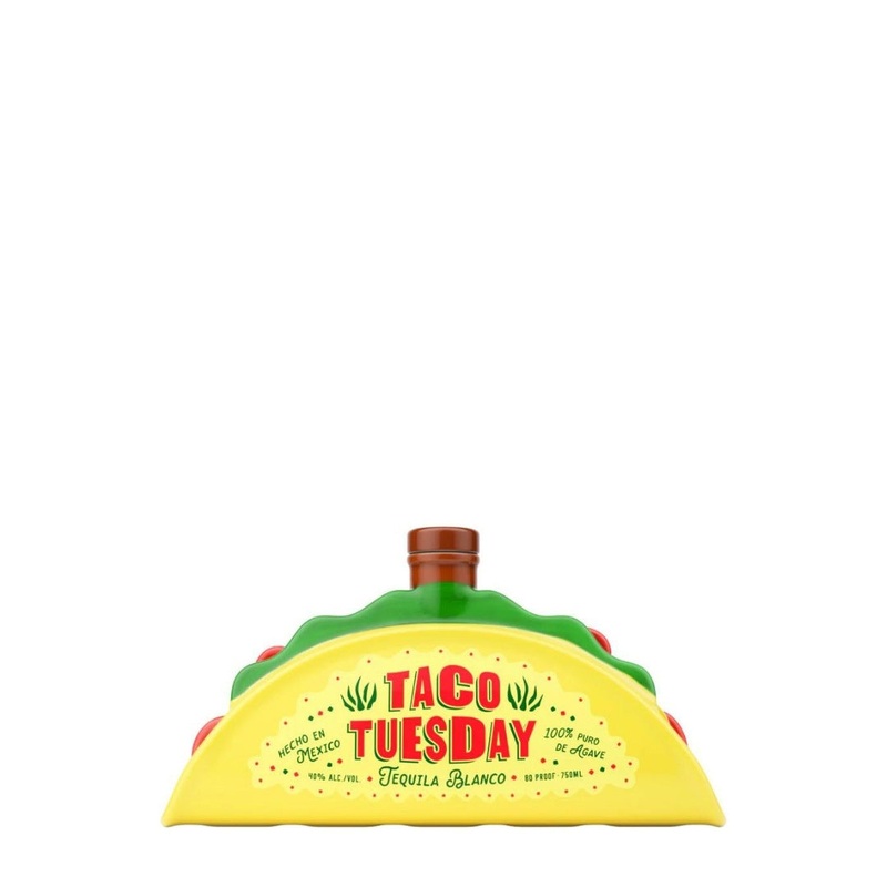 Taco Tuesday Tequila Blanco Taco Bottle 750mL