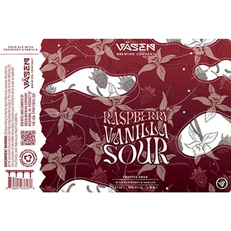 Vasen Raspberry Vanilla Sour 16OZ SINGLE CAN