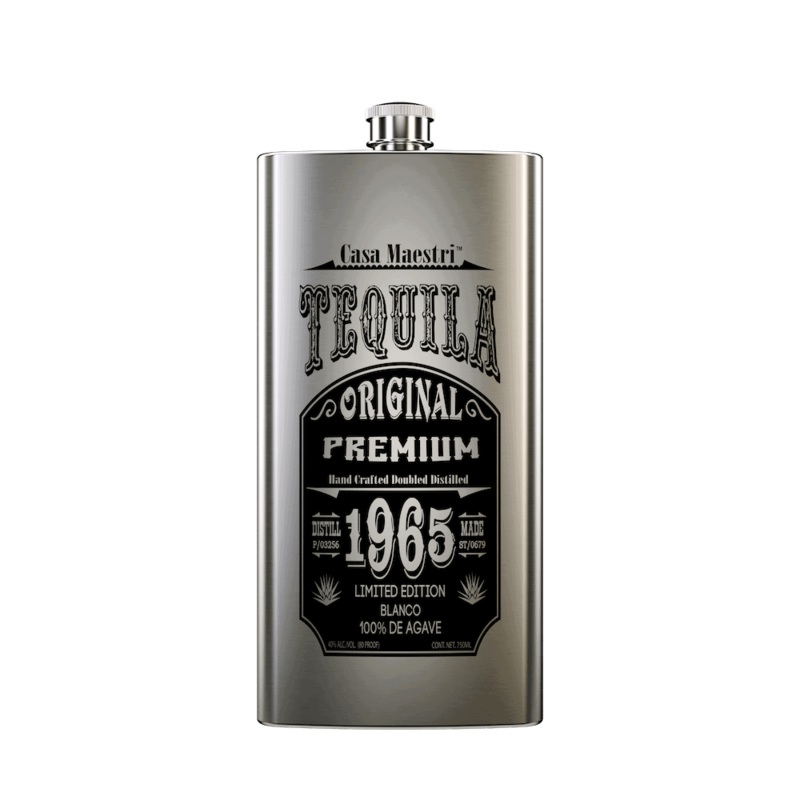 Casa Maestri Tequila Blanco Flask 750ML 750ml Bottle