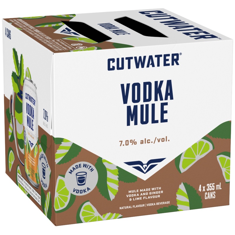 CUTWATER VODKA MULE 355ML 4PK CAN @ MacTaggart Ridge [1055774] 1420 ml